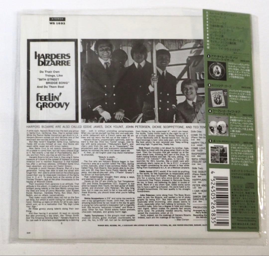 Harpers Bizarre Feelin' Groovy Mini LP CD Japan Press with OBI 1967/2005