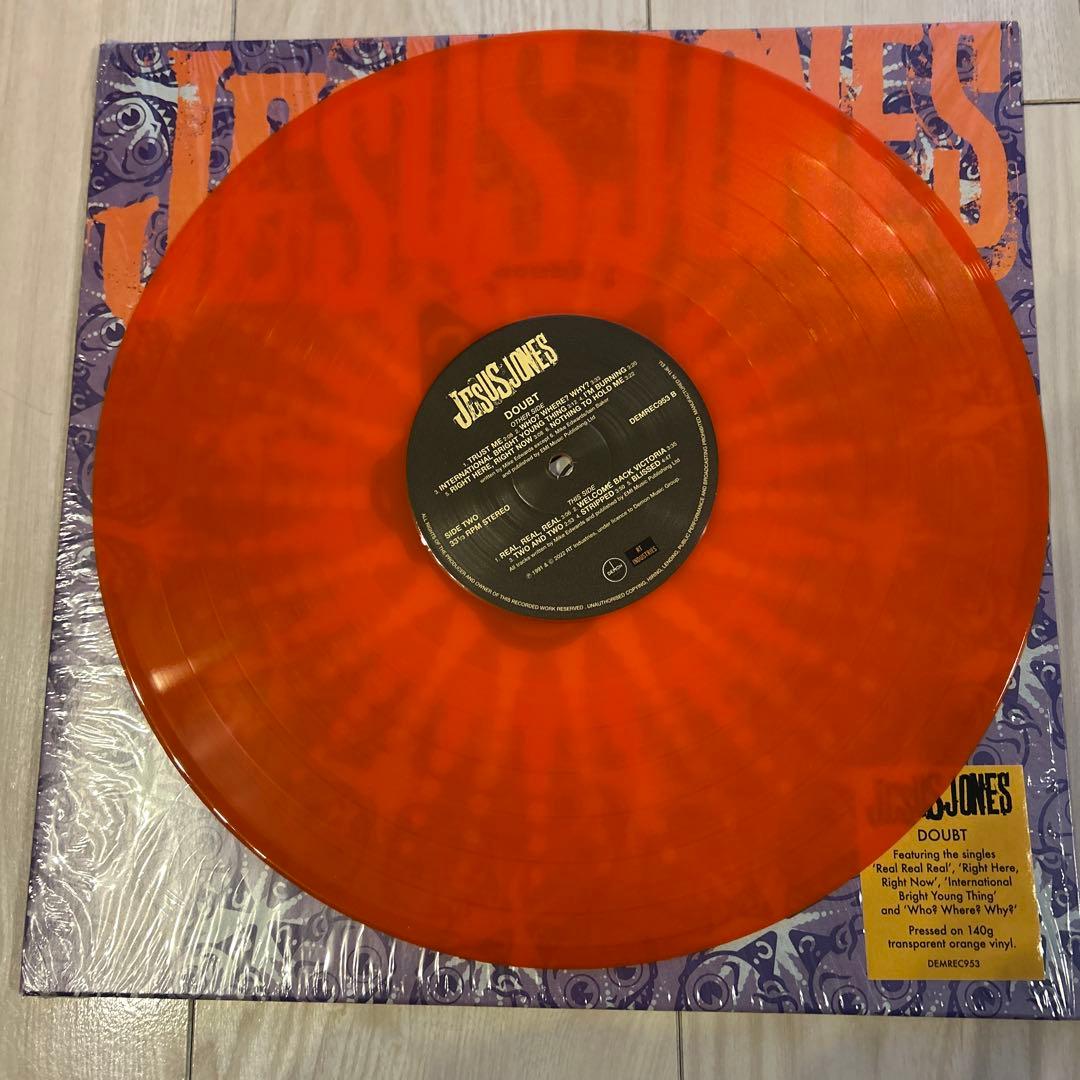 Jesus Jones - Doubt LP 140g Transparent Orange Vinyl 2022 Reissue