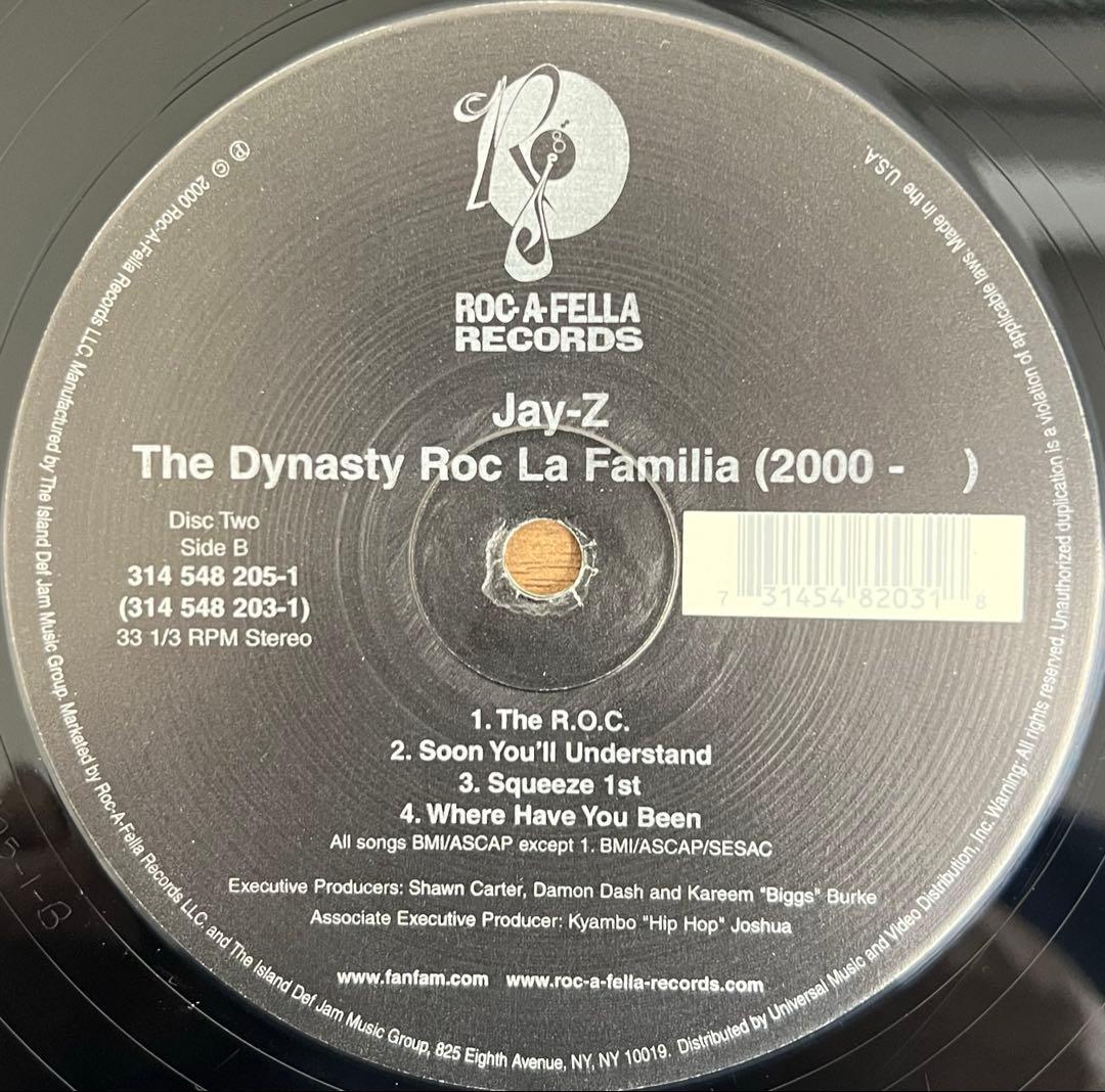 Jay-Z The Dynasty Roc La Familia 2LP Original 2000 Hip Hop Vinyl