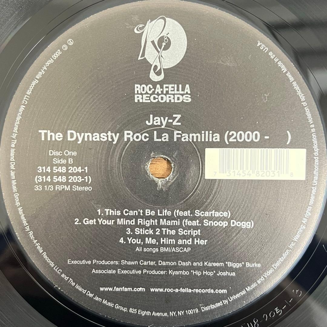 Jay-Z The Dynasty Roc La Familia 2LP Original 2000 Hip Hop Vinyl