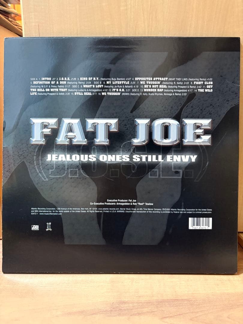 Fat Joe - Jealous Ones Still Envy (J.O.S.E.) Vinyl 2LP US Original 2001 Hip Hop