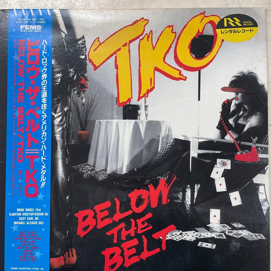 TKO Below The Belt LP Japan Pressing With Obi Hard Rock Metal Vinyl