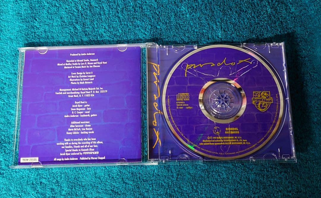 Royal Hunt - Paradox CD Japan Press with OBI Limited Box Edition 1997