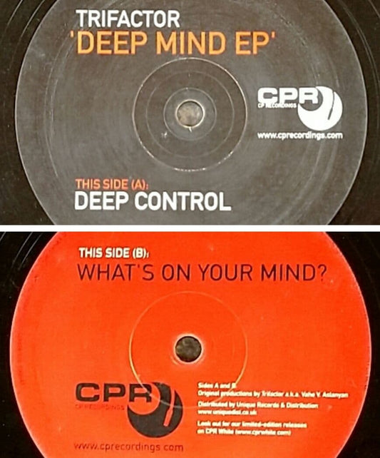 Trifactor - Deep Mind EP 12" Vinyl Electronic House Techno Club DJ