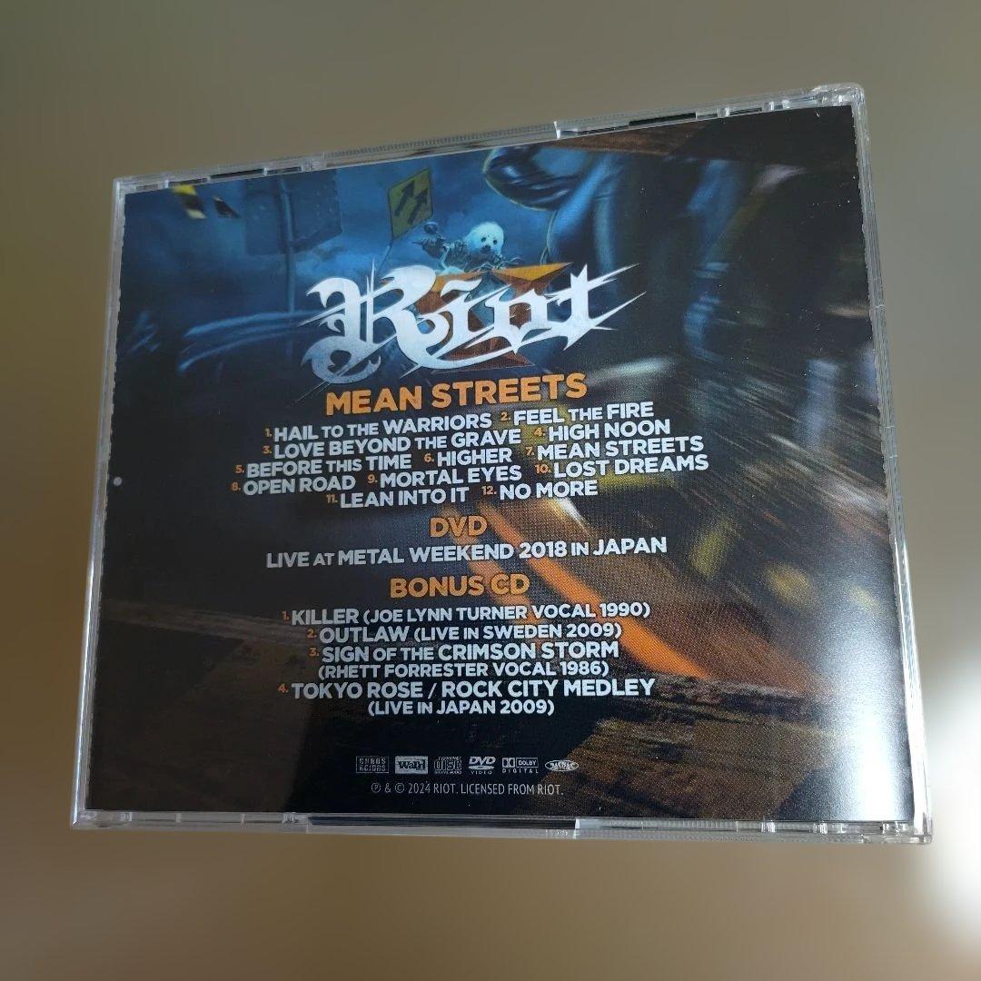 Riot - Mean Streets 3-Disc Japan Edition CD+DVD+Bonus CD with OBI 2024 Release