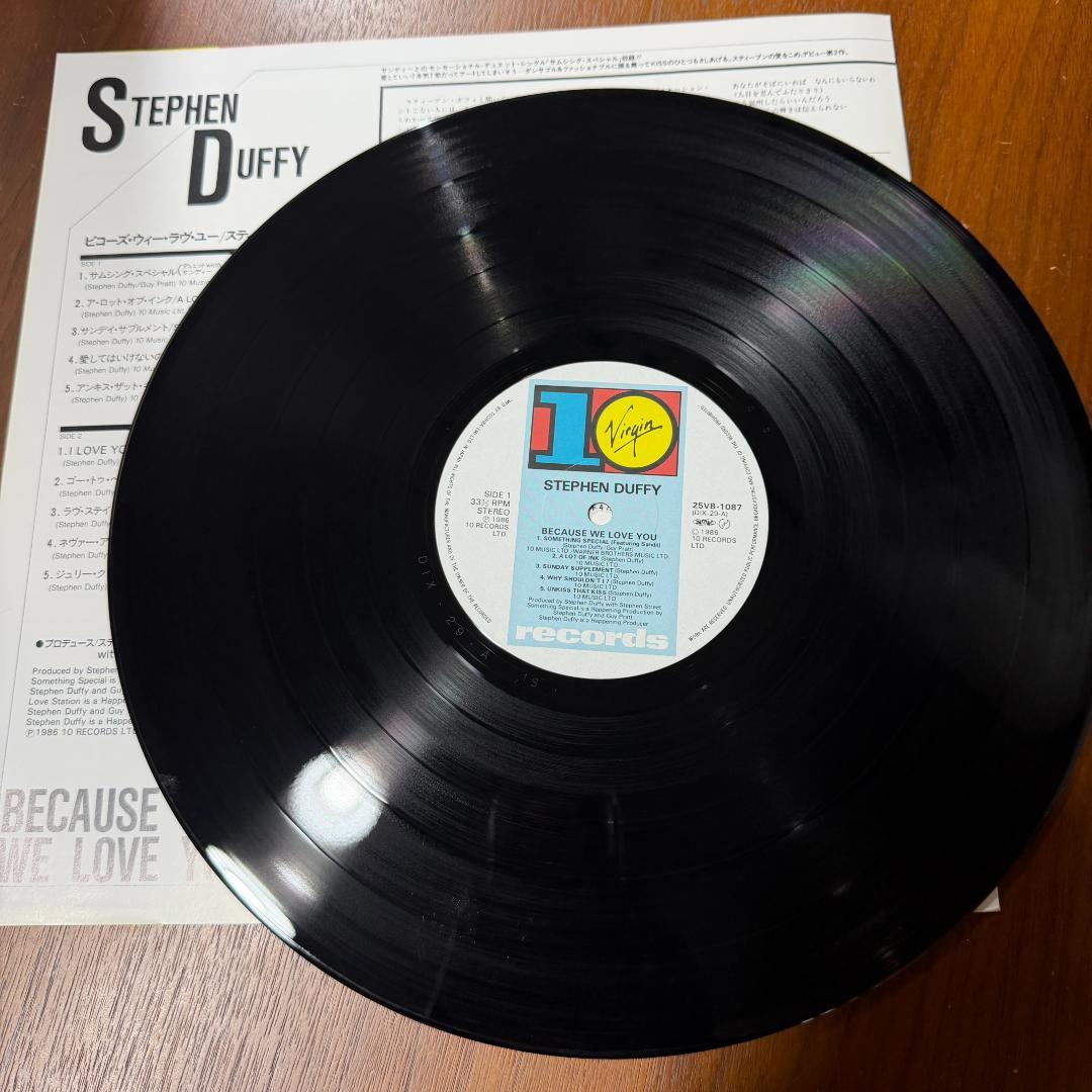 Stephen Duffy - Because We Love You LP Japan Original w/ Obi & Insert