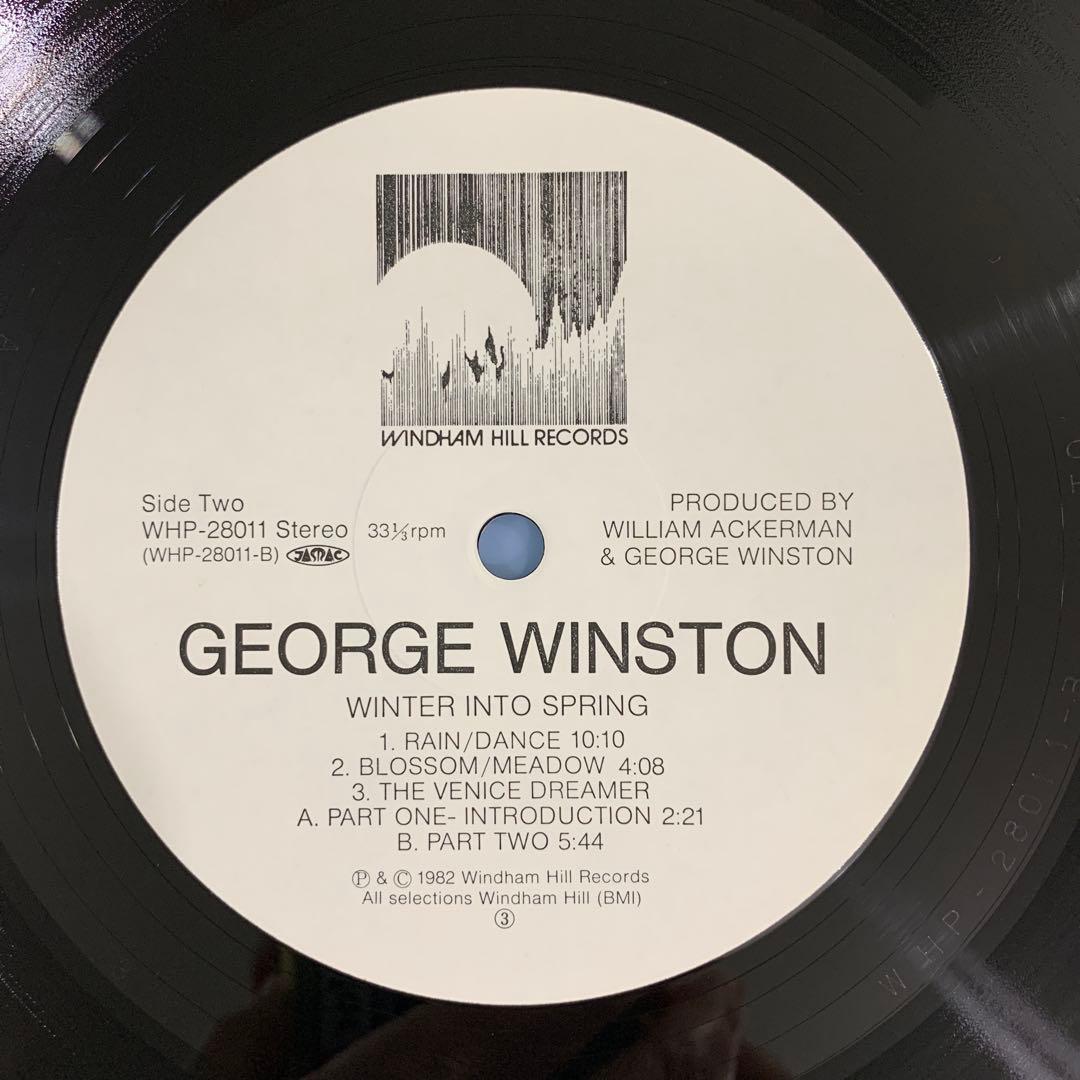 George Winston - Winter Into Spring LP Japan Windham Hill WHP-28011 Piano Solo