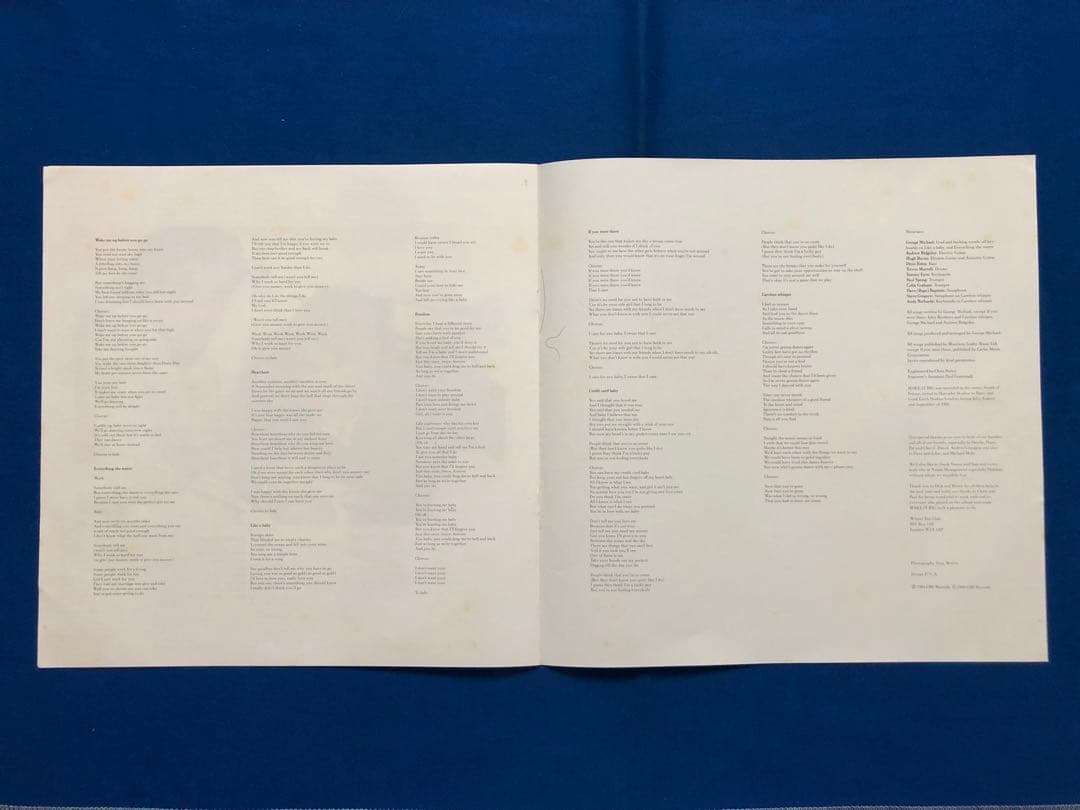 Wham! Make It Big Vinyl LP 1984 Japan 28-3P-555 Obi Lyric Sheet Pop Classic