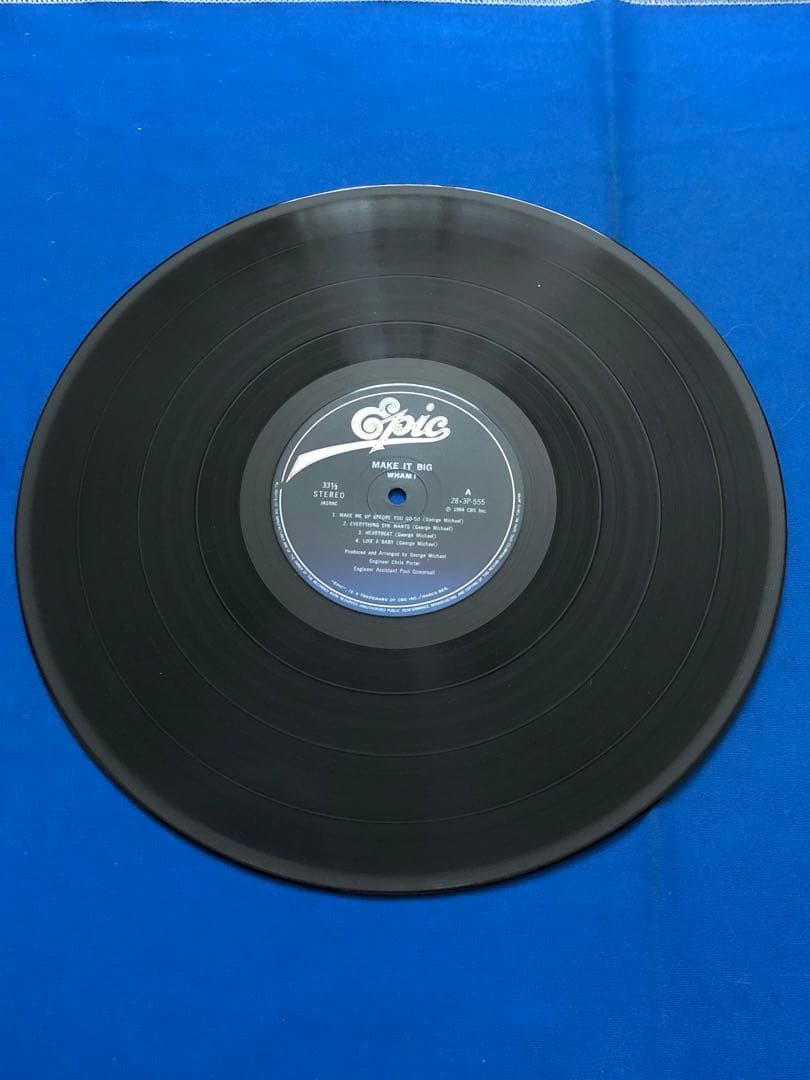 Wham! Make It Big Vinyl LP 1984 Japan 28-3P-555 Obi Lyric Sheet Pop Classic