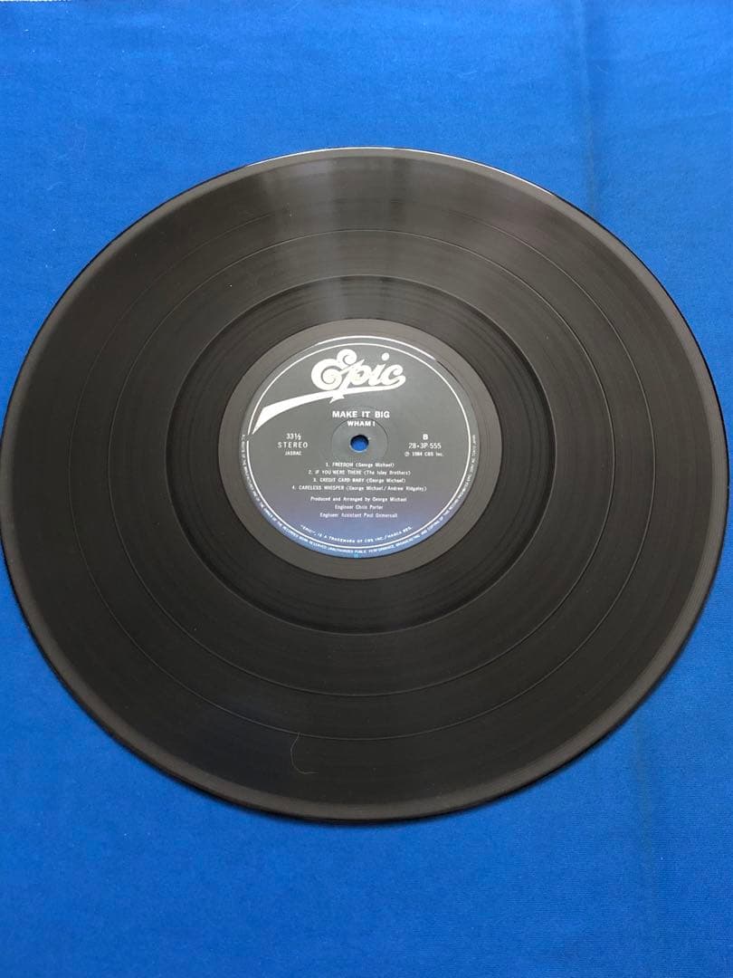 Wham! Make It Big Vinyl LP 1984 Japan 28-3P-555 Obi Lyric Sheet Pop Classic
