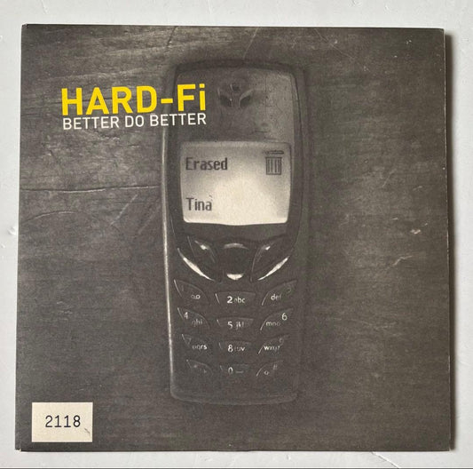 HARD-Fi Better Do Better 7" Vinyl Record Yellow Wax Indie Rock UK Import
