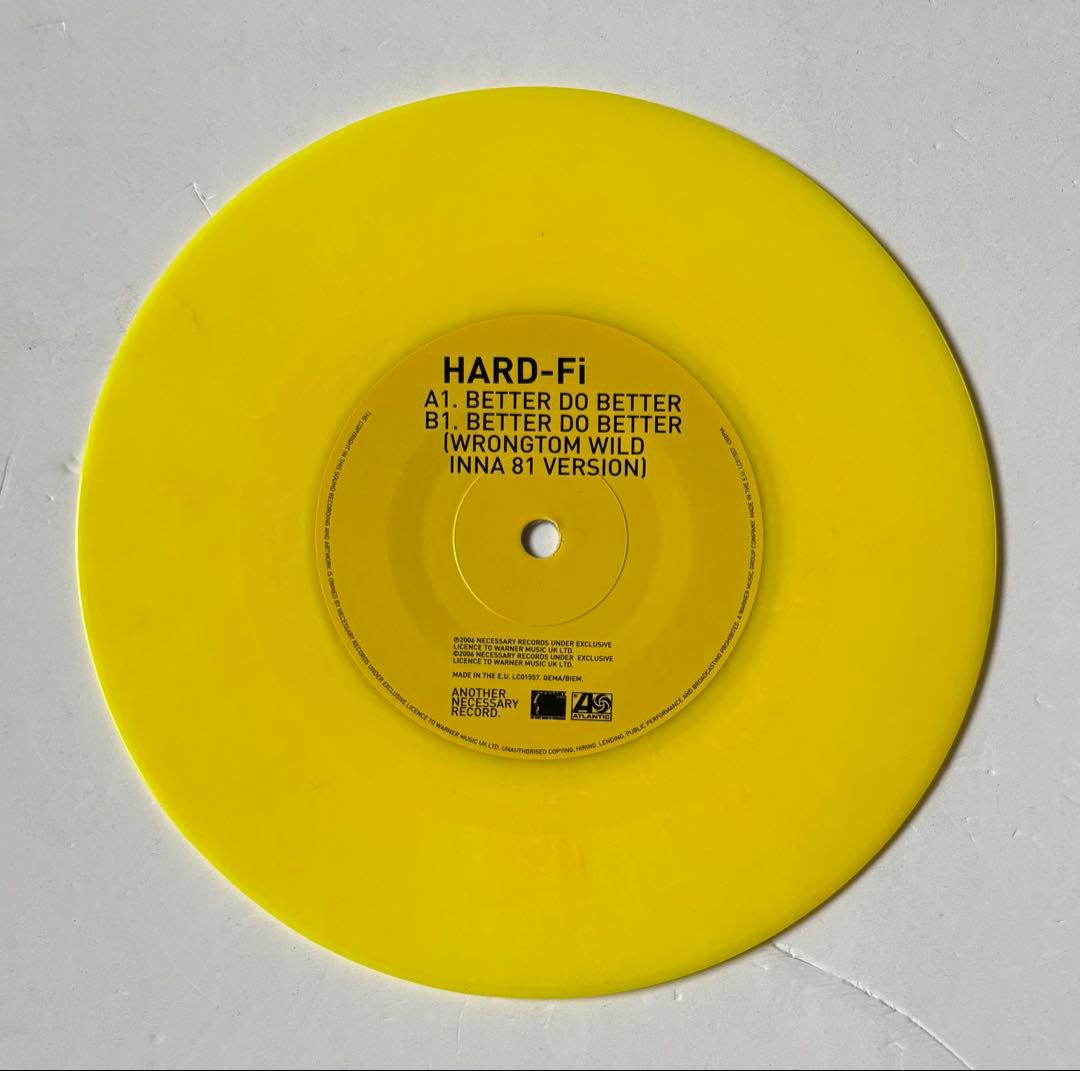 HARD-Fi Better Do Better 7" Vinyl Record Yellow Wax Indie Rock UK Import