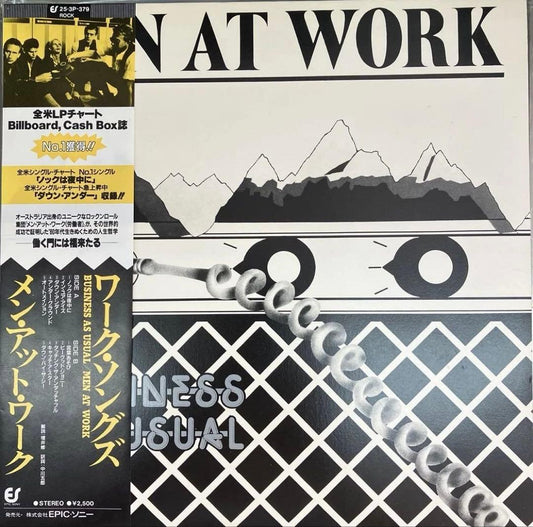 Men At Work - Business As Usual LP Japan 1982 Original Pressing with Obi