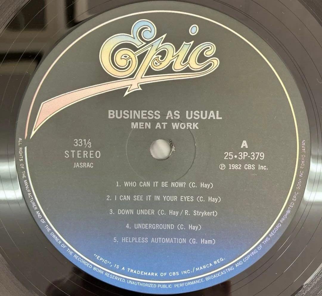 Men At Work - Business As Usual LP Japan 1982 Original Pressing with Obi