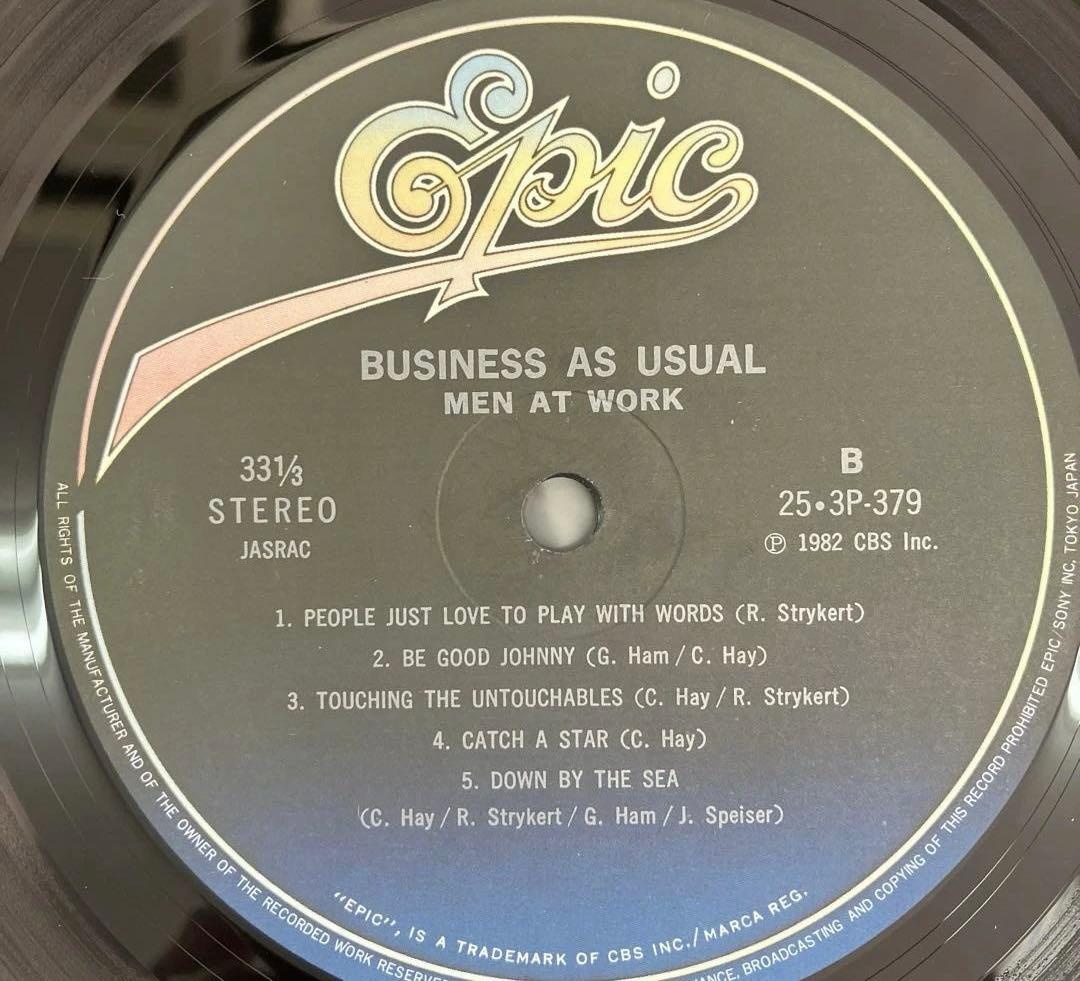 Men At Work - Business As Usual LP Japan 1982 Original Pressing with Obi