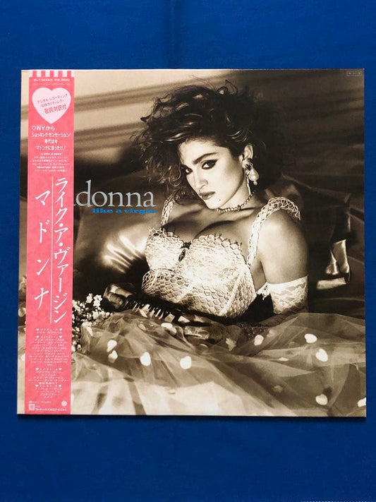 Madonna Like a Virgin Vinyl LP Japan Original Pressing P-13033 With Obi Insert
