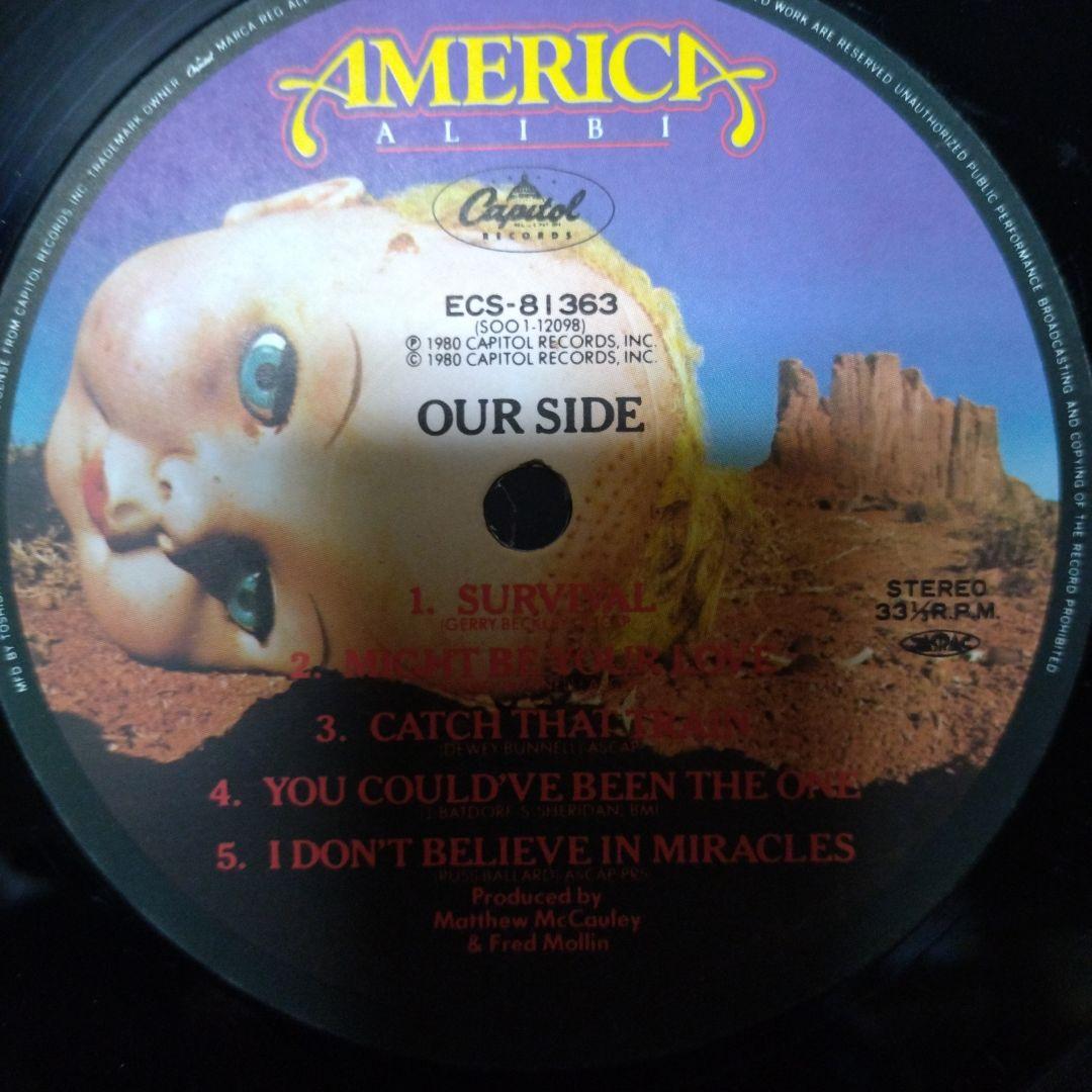 America Alibi Japan Vinyl LP 1980 Toshiba EMI ECS-81363 Obi Insert Folk Rock