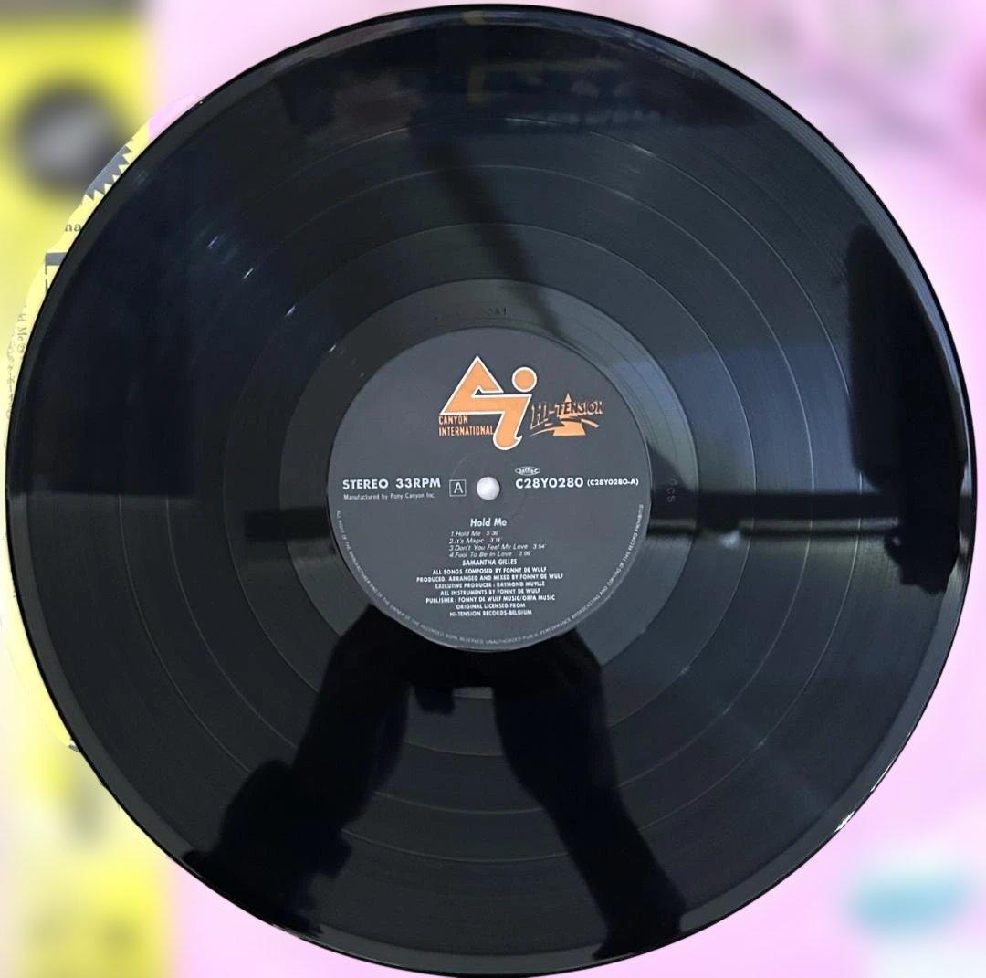 Samantha Gilles - Hold Me LP Japan 1987 Eurobeat Hi-Tension Records w/ Obi