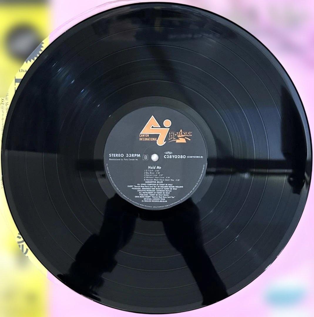 Samantha Gilles - Hold Me LP Japan 1987 Eurobeat Hi-Tension Records w/ Obi