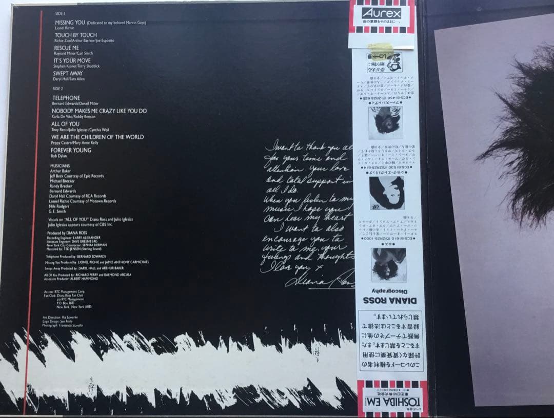 Diana Ross Swept Away Soul LP with Obi Near Mint Used Record | Japansoundstore