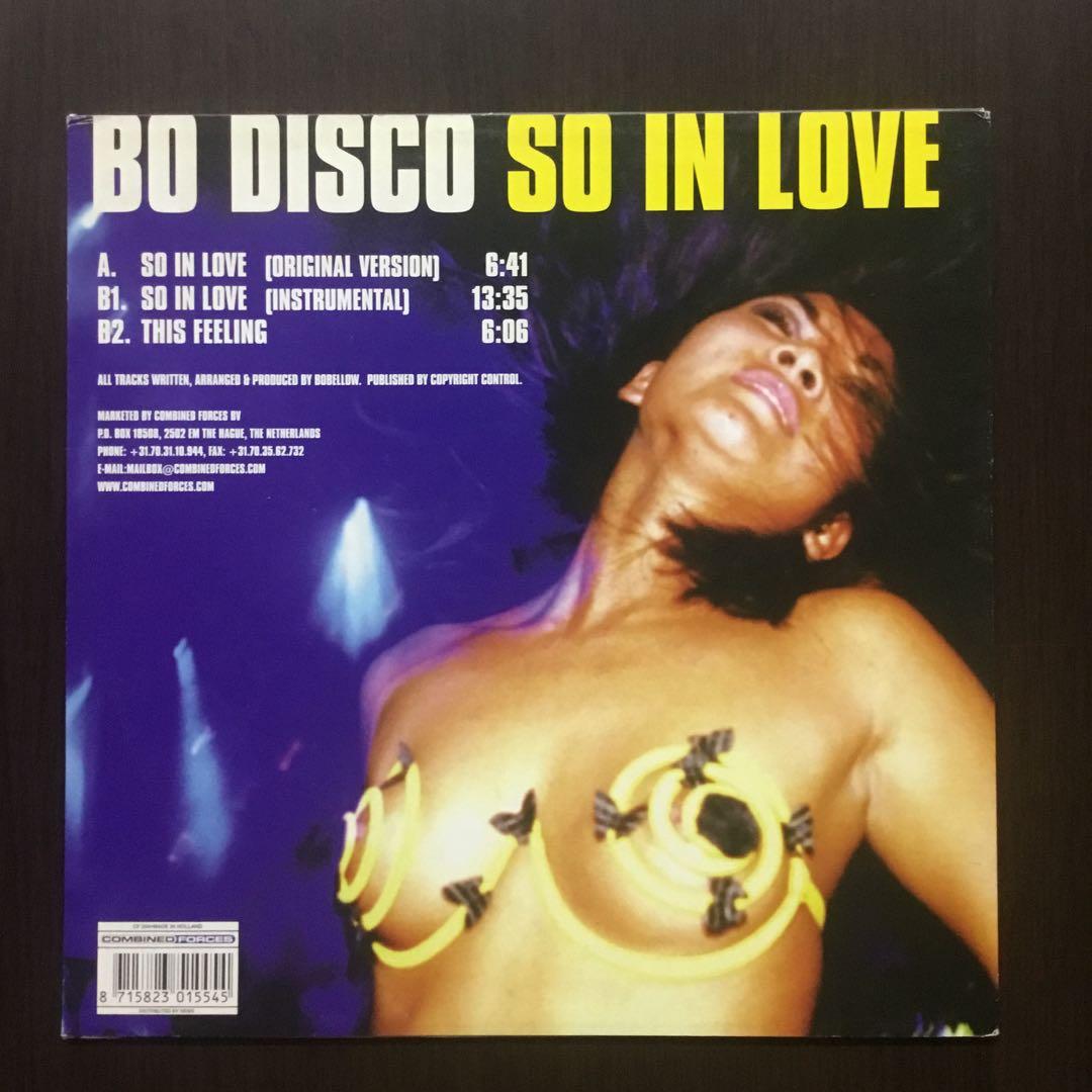 Bo Disco - So In Love - 12" Vinyl Record - Rare Electronic Dance - Import