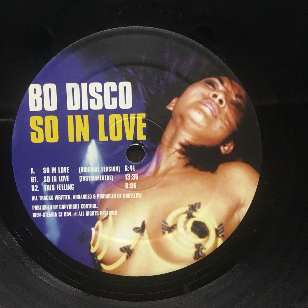 Bo Disco - So In Love - 12" Vinyl Record - Rare Electronic Dance - Import