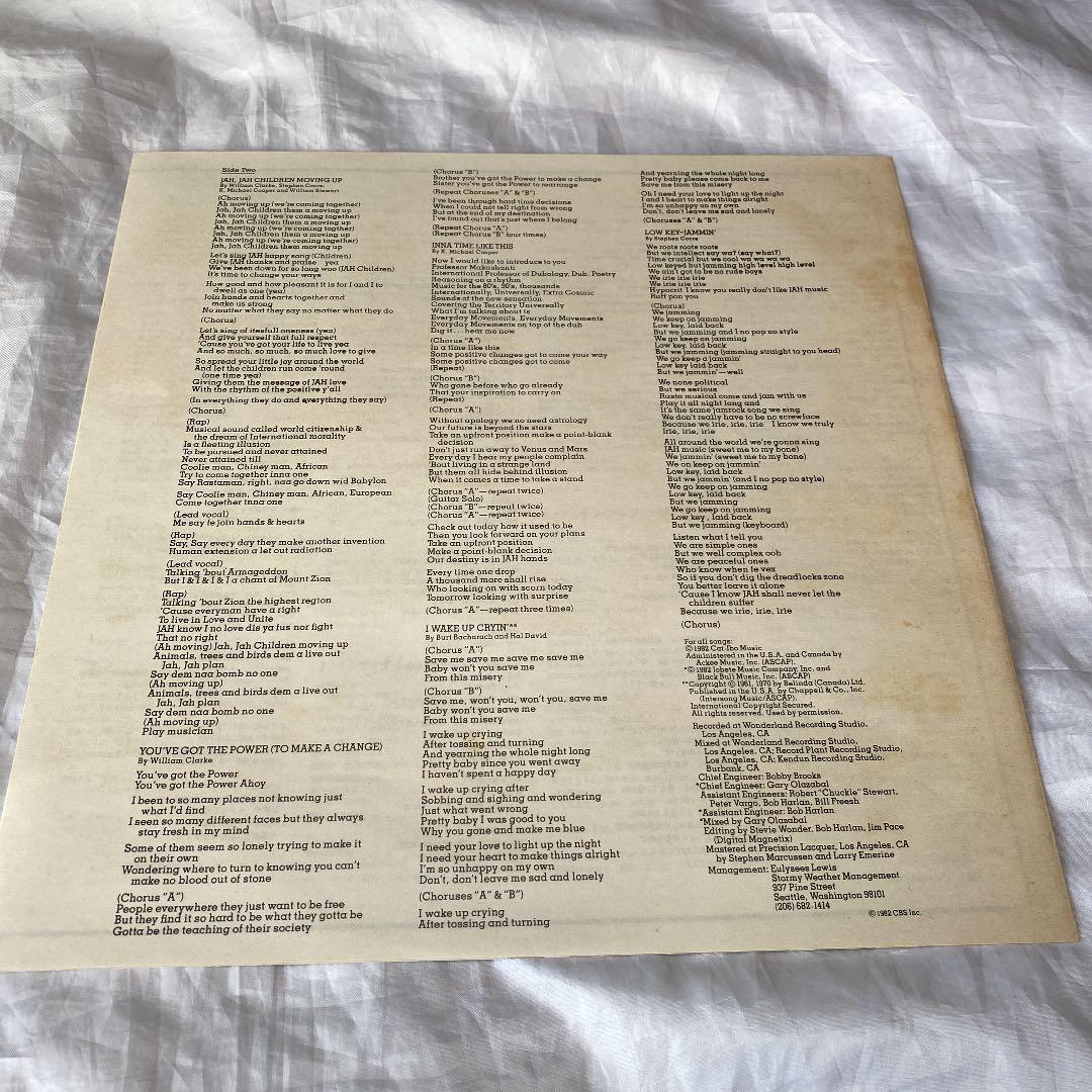 Third World - You've Got The Power LP Japan Obi Stevie Wonder Reggae Soul