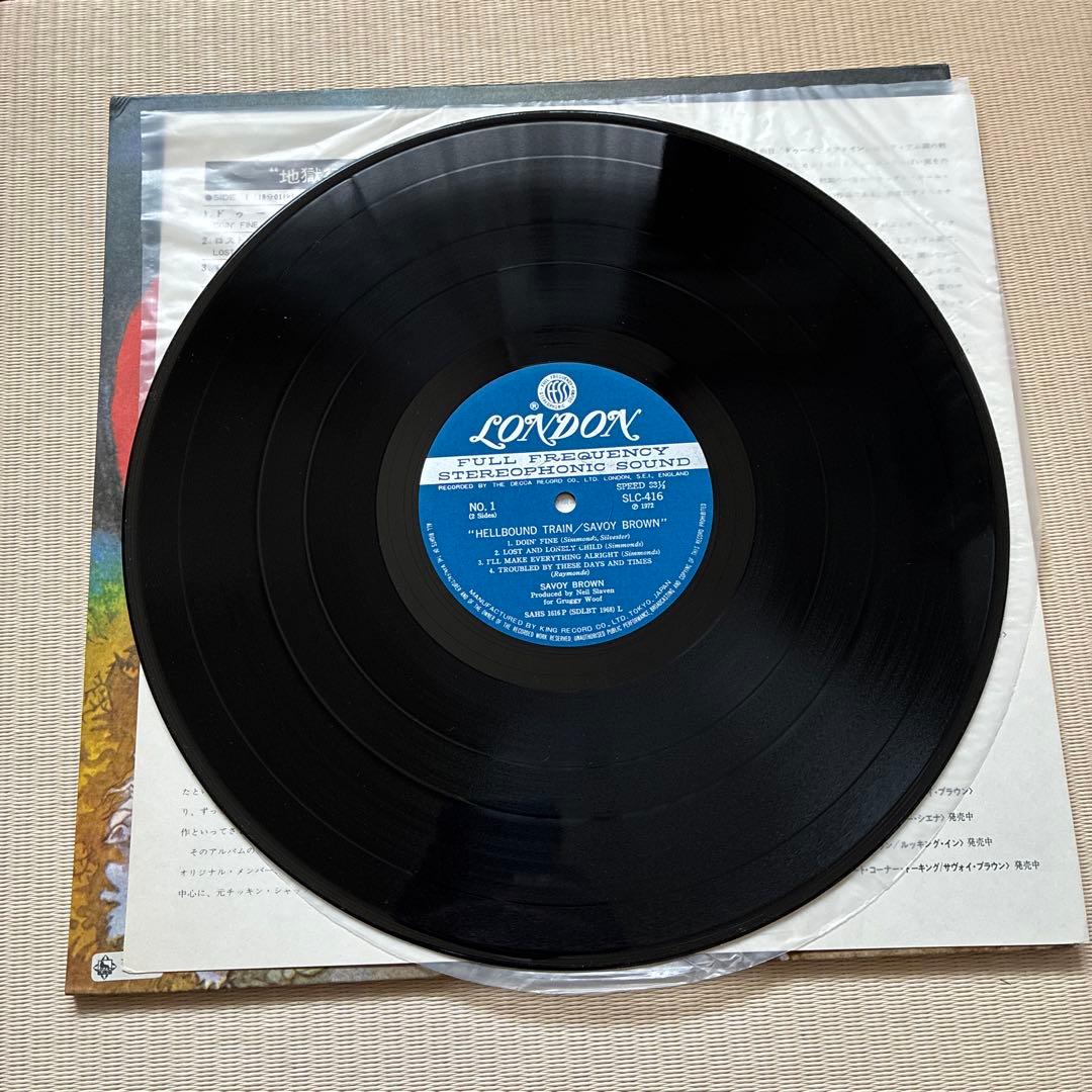 Savoy Brown Hellbound Train Vinyl LP 1972 Japan London Records SLC 416