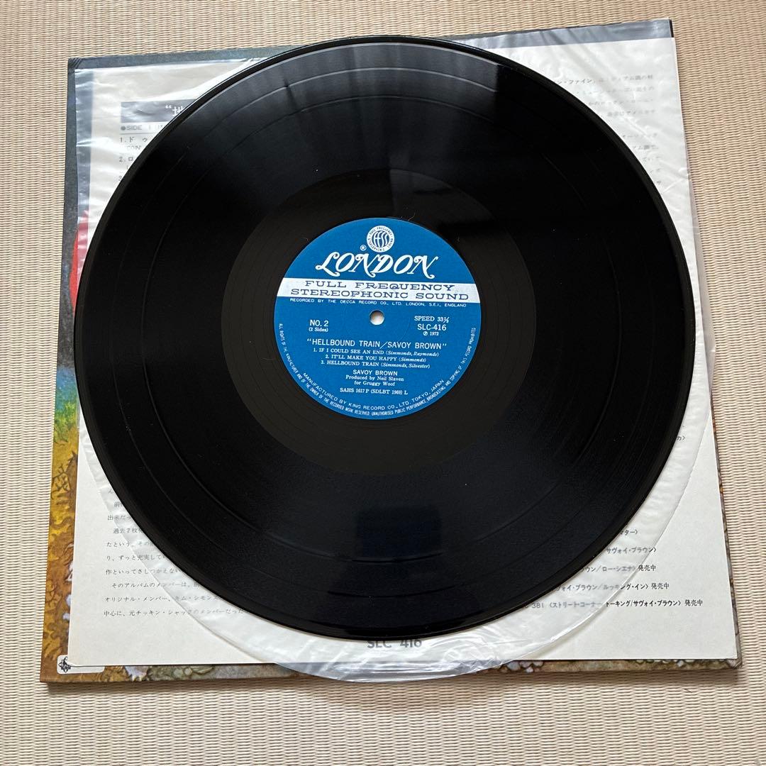 Savoy Brown Hellbound Train Vinyl LP 1972 Japan London Records SLC 416
