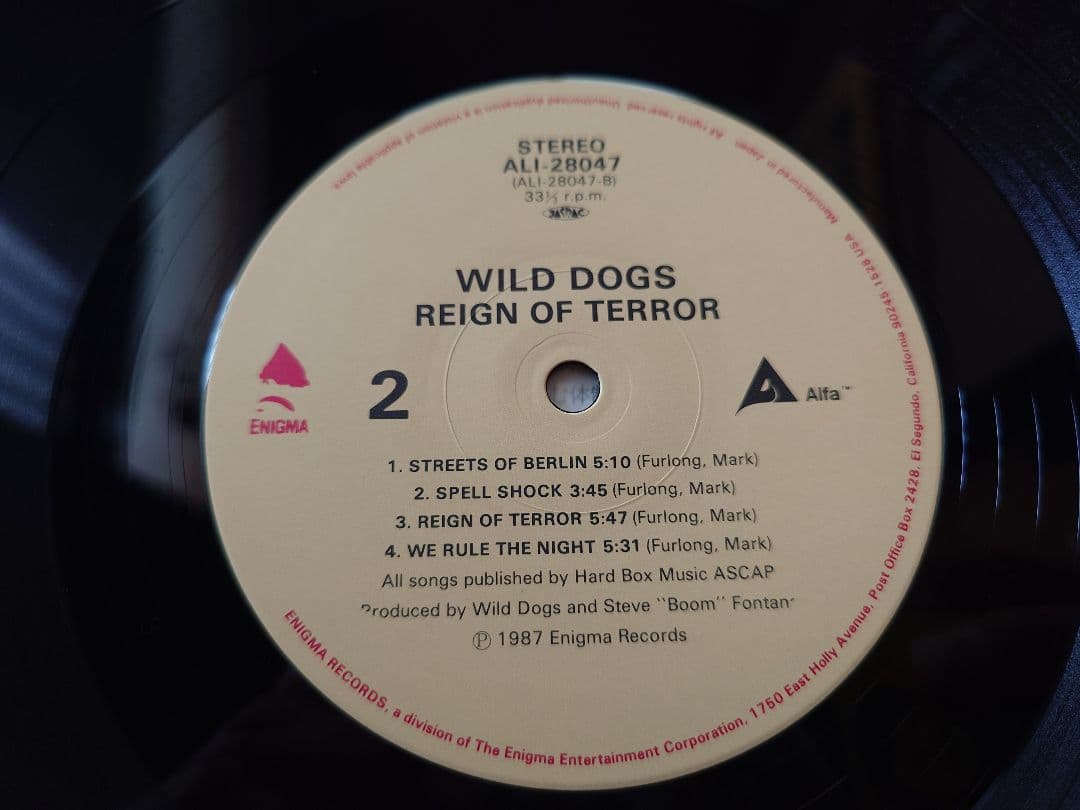 WILD DOGS Reign Of Terror LP Japan Original Pressing Vinyl Record with Obi