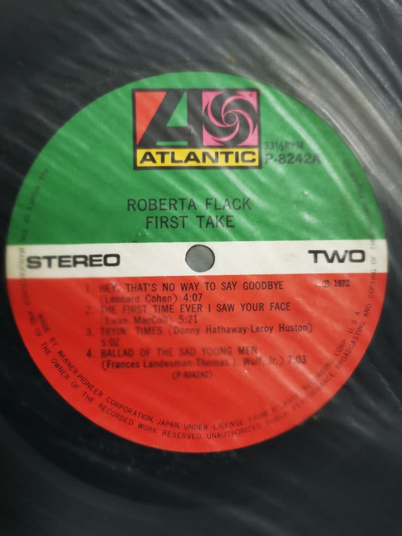 Roberta Flack - First Take LP Japan Atlantic P-8242A Soul Jazz Vinyl With Obi