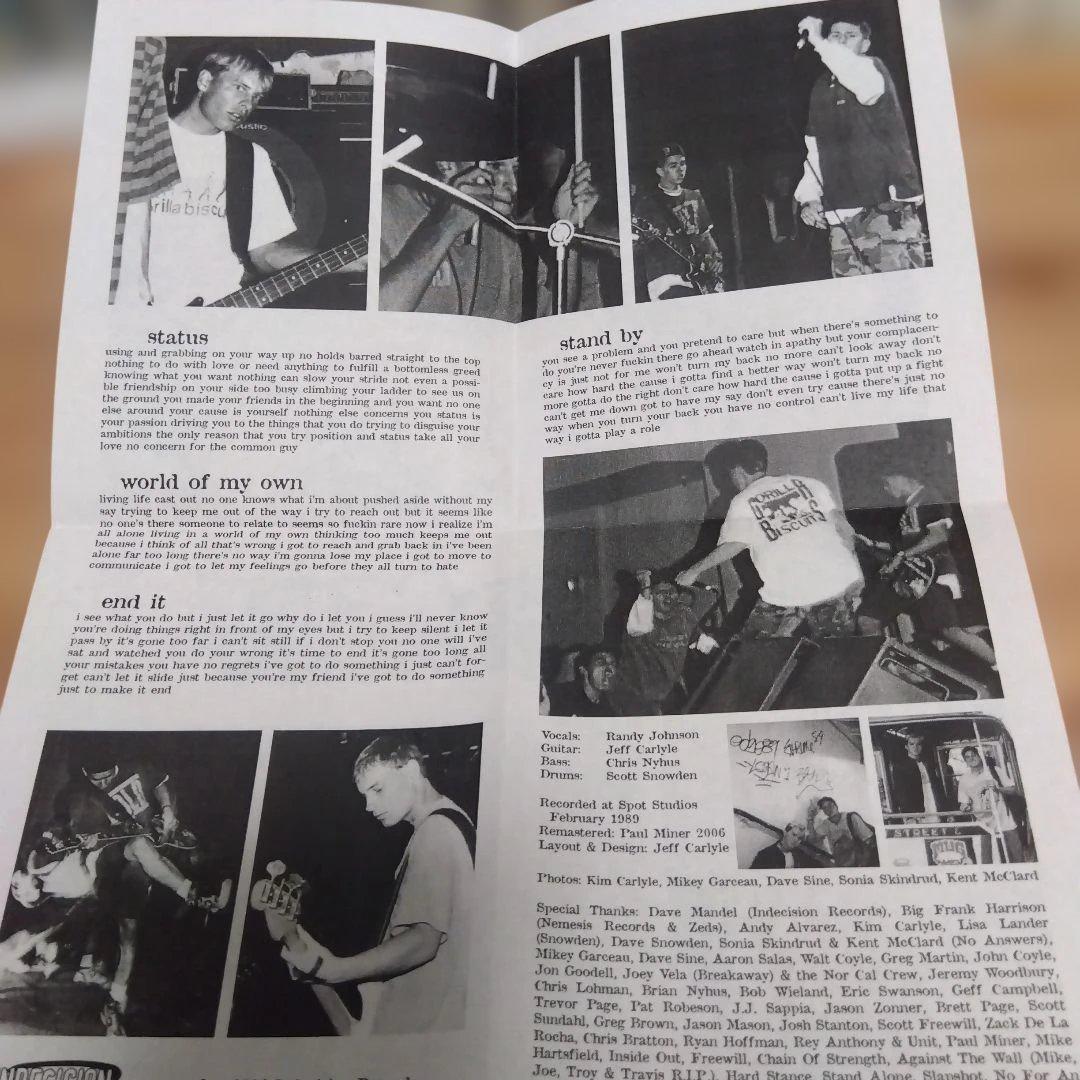 Pushed Aside - Pushed Aside EP 7" Vinyl Indecision Records OCHC Hardcore 2006