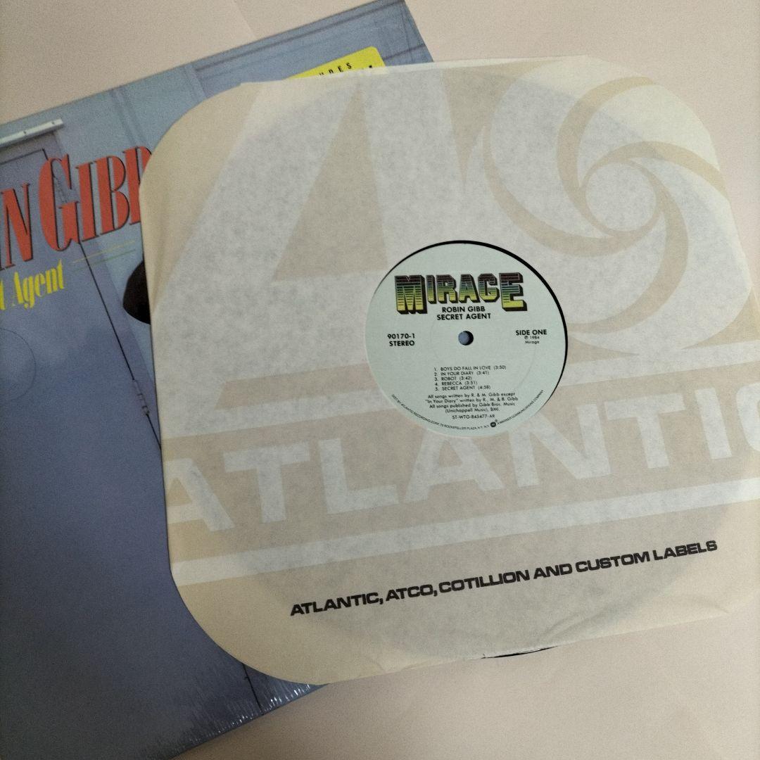 Robin Gibb - Secret Agent LP 1984 Mirage US Pressing Pop Vinyl Record