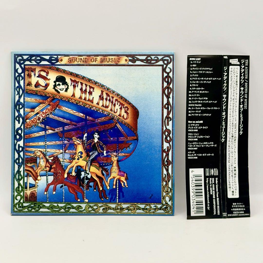The Adicts - Sound Of Music CD Japan Press Mini LP Cardboard Sleeve with OBI