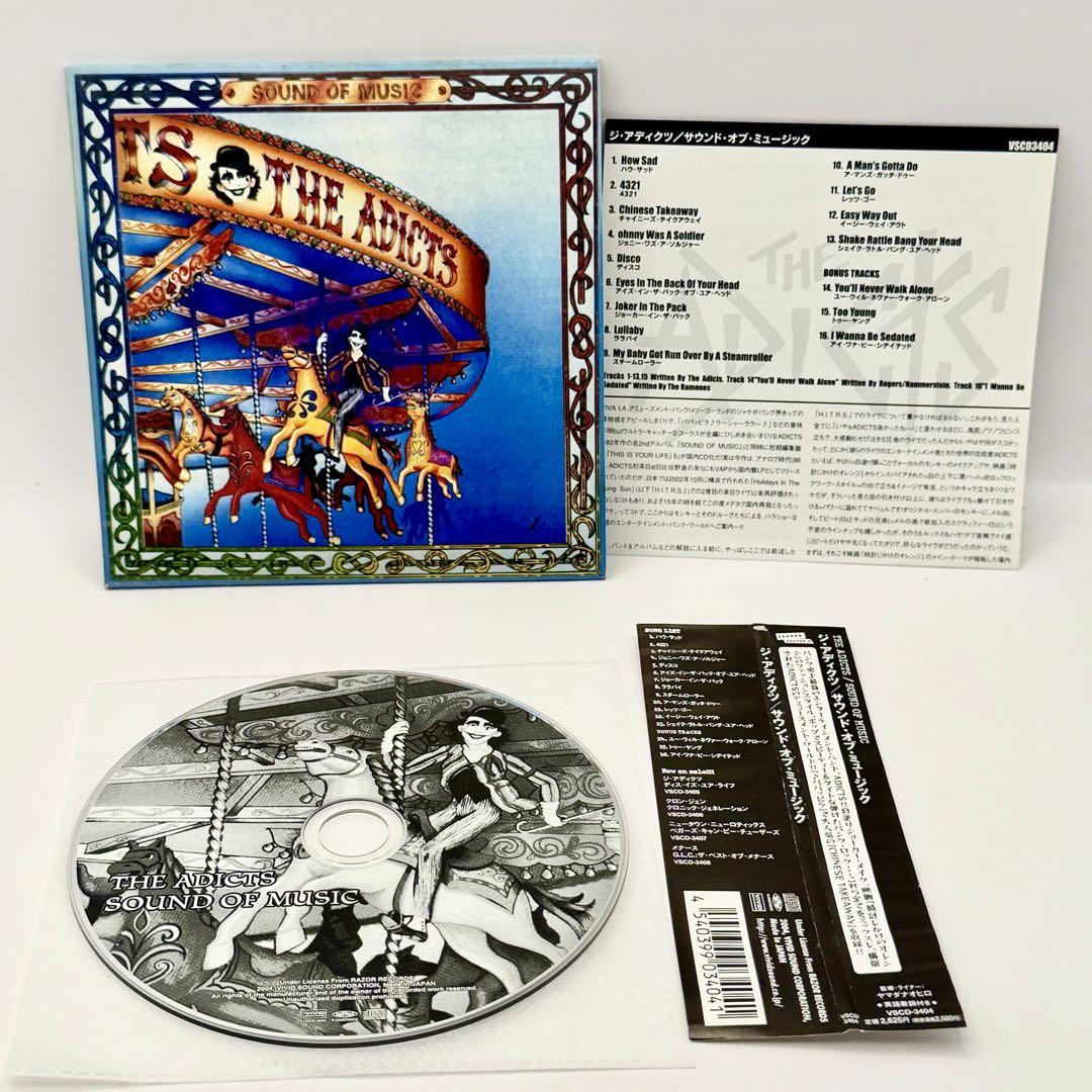 The Adicts - Sound Of Music CD Japan Press Mini LP Cardboard Sleeve with OBI
