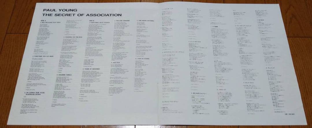 Paul Young The Secret Of Association Vinyl LP Japan Pressing Near Mint 1985 | Japansoundstore