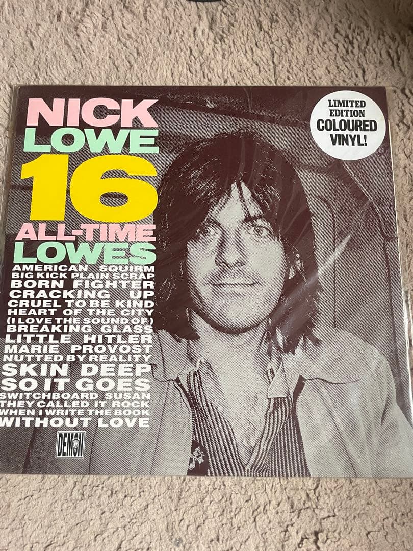 Nick Lowe 16 All-Time Lowes Limited Edition Green Vinyl LP Compilation UK Press