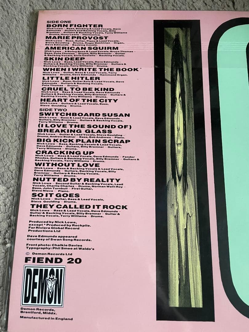 Nick Lowe 16 All-Time Lowes Limited Edition Green Vinyl LP Compilation UK Press