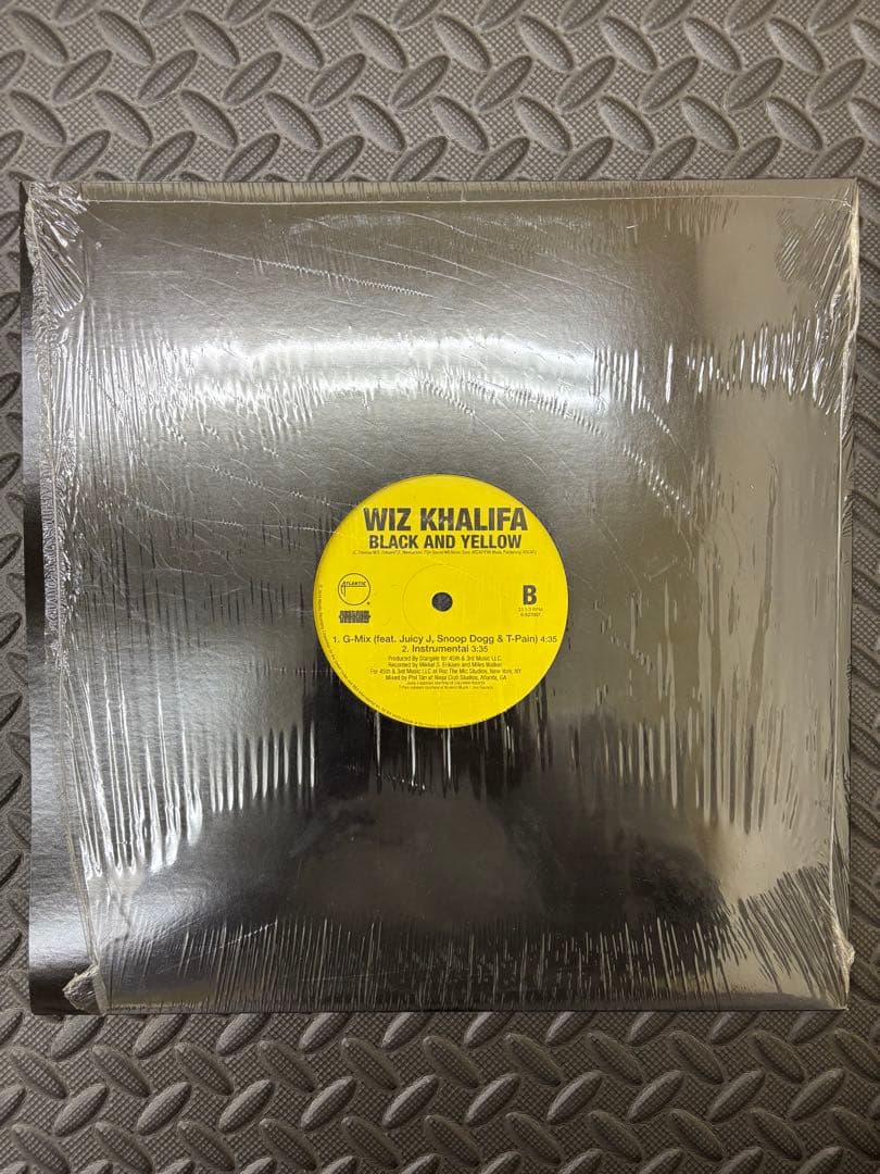 Wiz Khalifa - Black And Yellow 12" Vinyl Record G-Mix feat. Snoop Dogg