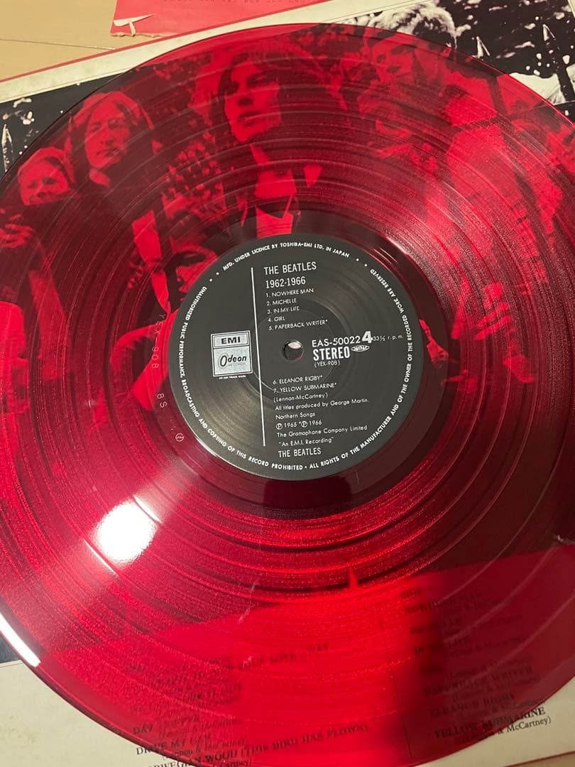 The Beatles 1962-1966 2LP Red Vinyl Japan Press with OBI Limited Edition