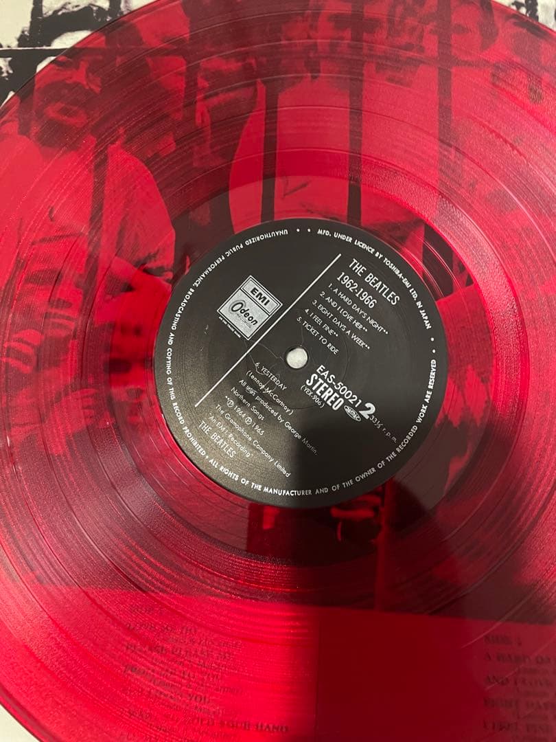 The Beatles 1962-1966 2LP Red Vinyl Japan Press with OBI Limited Edition
