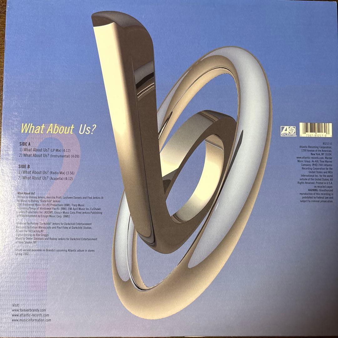 Brandy What About Us? Vinyl Record LP Mix Instrumental Radio Acapella Used | Japansoundstore