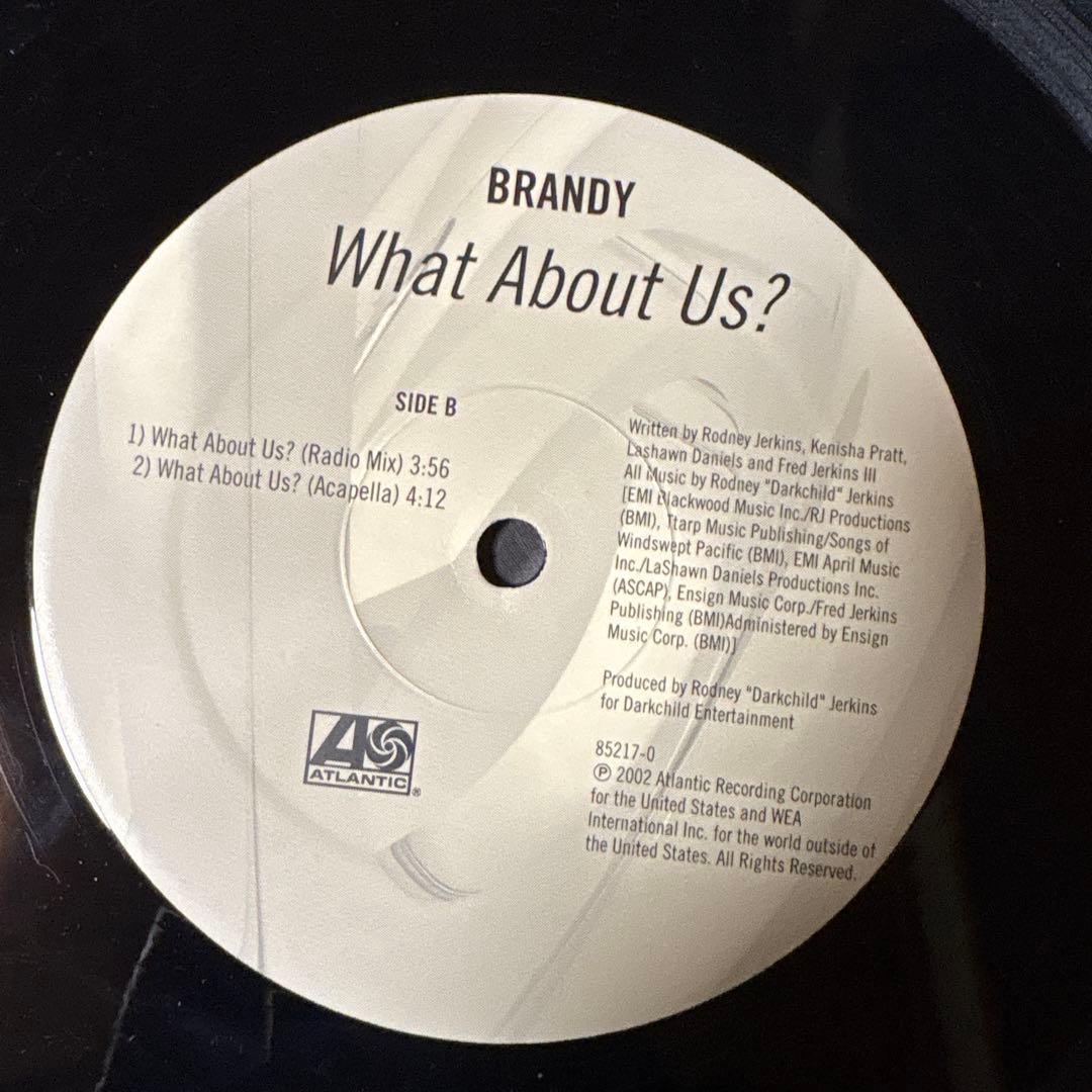 Brandy What About Us? Vinyl Record LP Mix Instrumental Radio Acapella Used | Japansoundstore