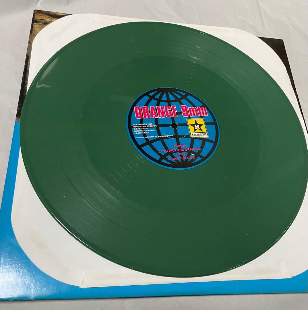 Orange 9mm S/T Self-Titled EP Green Vinyl Revelation Records Hardcore