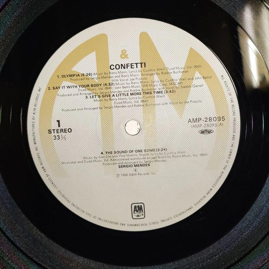 Sergio Mendes - Confetti Vinyl LP Japan 1984 Original w/Obi