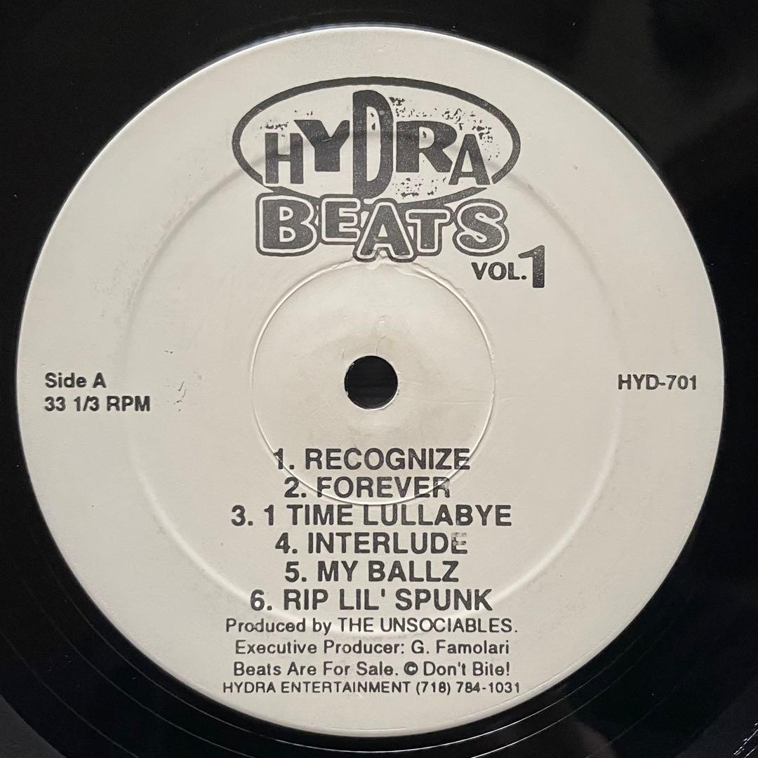 The Unsociables - Hydra Beats Vol. 1 LP Vinyl Instrumental Hip Hop Hydra ENT