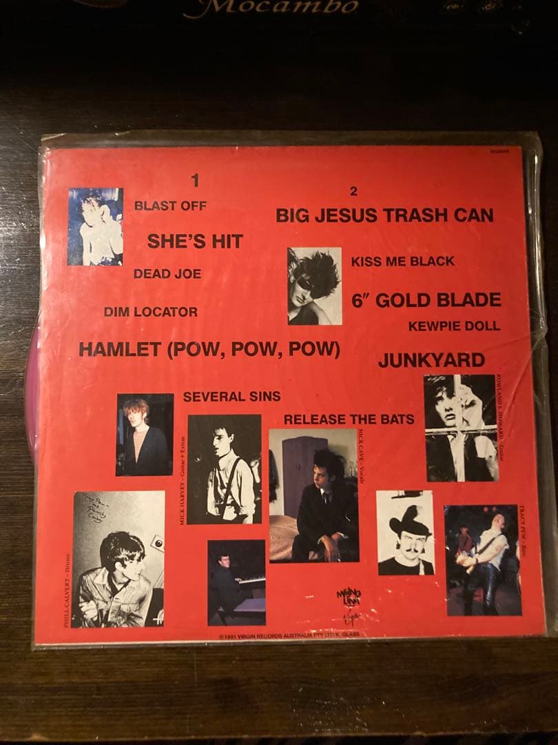 The Birthday Party Junkyard LP Pink Vinyl Post-Punk Nick Cave Rare