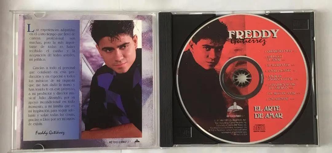 FREDDY GUTIERREZ Latin Salsa CD EL ARTE DE AMAR Used, Slightly Damaged | Japansoundstore