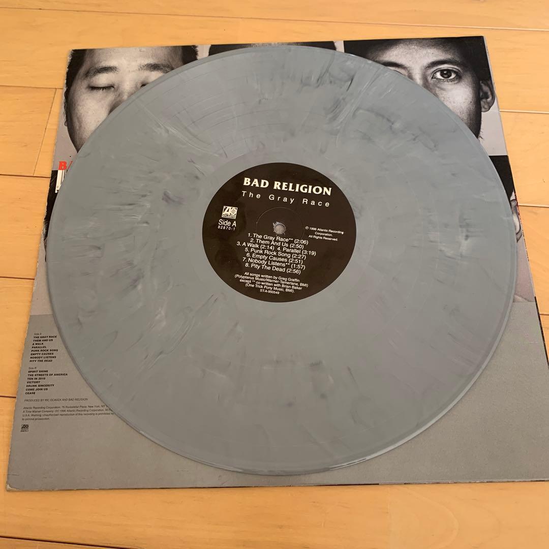 Bad Religion - The Gray Race 12" Vinyl LP 1996 Rare Gray Marbled Color Record