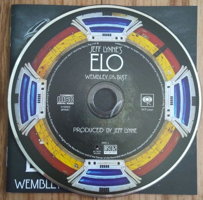 Jeff Lynne's ELO Wembley or Bust Live 2CD Near Mint | Japansoundstore